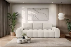 OTTO home 3-Sitzer »AZITA optionale Schlafsofa mit Bettkasten, Breite 253cm« Sofa mit Wellenunterfederung, Bubble-Optik, Verlässliche Qualität