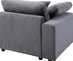 OTTO home 4-Sitzer »Berny, individuell stellbar, Modul-Sofa« inklusive 2 großen & 2 kleinen Zierkissen im flauschigen Cord