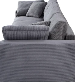 OTTO home 4-Sitzer »Berny, individuell stellbar, Modul-Sofa« inklusive 2 großen & 2 kleinen Zierkissen im flauschigen Cord