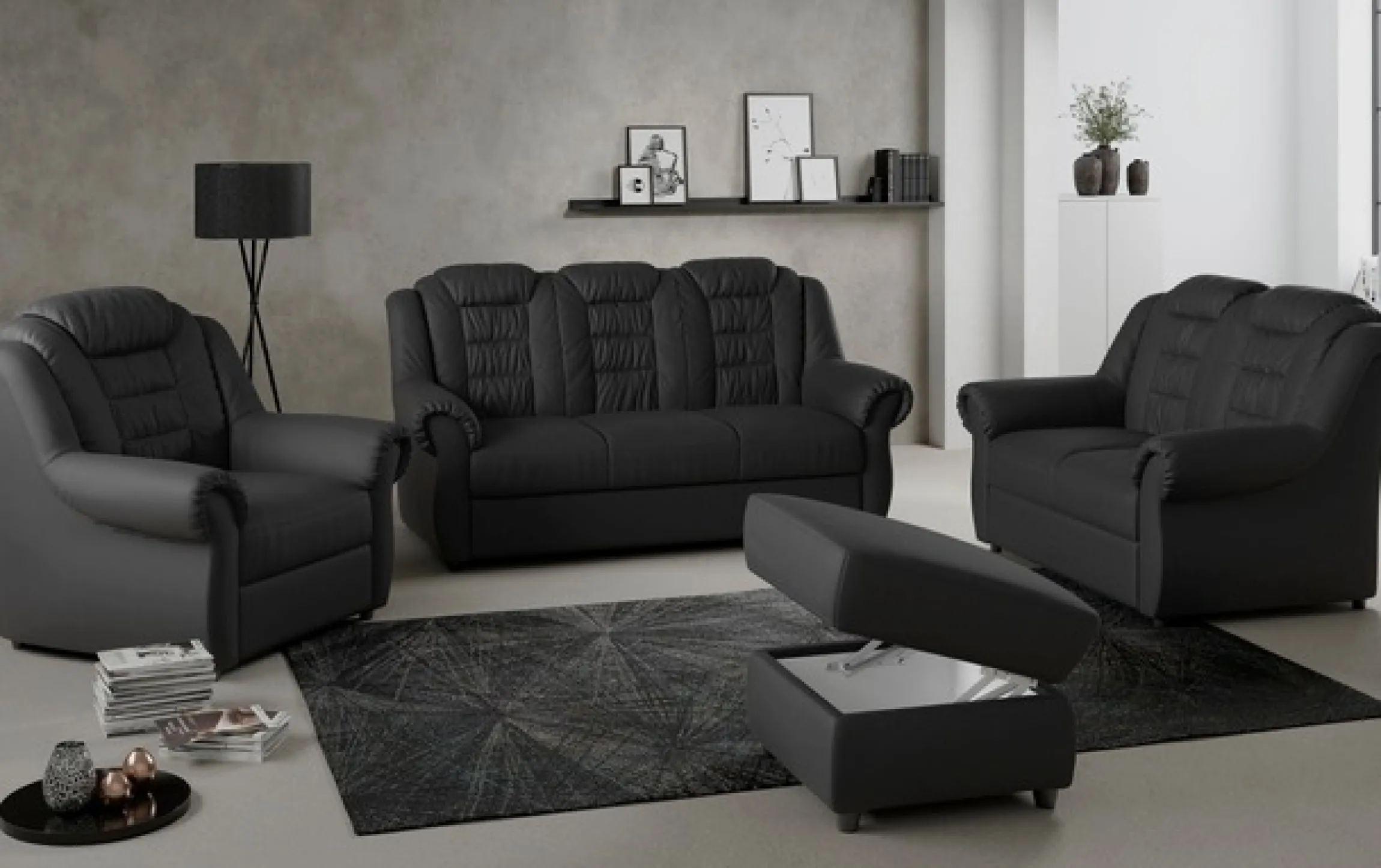 OTTO home 2-Sitzer »Boston« Sofa mit hoher Rückenlehne