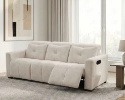 OTTO home 3-Sitzer »CAARLA Webstoff, Sofa, 224 cm, man. o. elektr. Relaxfunktion (USB)« mit USB-A und USB-C bei elektrischer Ausführung, Kopfteilverstellung
