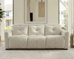 OTTO home 3-Sitzer »CAARLA Webstoff, Sofa, 224 cm, man. o. elektr. Relaxfunktion (USB)« mit USB-A und USB-C bei elektrischer Ausführung, Kopfteilverstellung