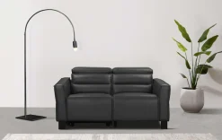 OTTO home 2-Sitzer »Carpari Lederoptik, 162 cm, man./elektr. Relaxfunktion« (USB A/C), sowie Kopfteilverstellung