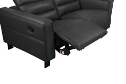 OTTO home 2-Sitzer »Carpari Lederoptik, 162 cm, man./elektr. Relaxfunktion« (USB A/C), sowie Kopfteilverstellung