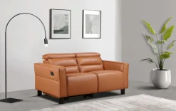 OTTO home 2-Sitzer »Carpari Naturleder, 162 cm, man./elektr. Relaxfunktion« (USB A/C), sowie Kopfteilverstellung