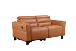 OTTO home 2-Sitzer »Carpari Naturleder, 162 cm, man./elektr. Relaxfunktion« (USB A/C), sowie Kopfteilverstellung