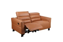 OTTO home 2-Sitzer »Carpari Naturleder, 162 cm, man./elektr. Relaxfunktion« (USB A/C), sowie Kopfteilverstellung