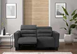 OTTO home 2-Sitzer »Carpari Webstoff, 162 cm, man./elektr. Relaxfunktion« (USB A/C), sowie Kopfteilverstellung