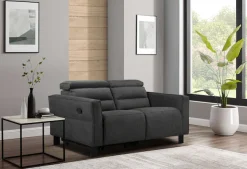 OTTO home 2-Sitzer »Carpari Webstoff, 162 cm, man./elektr. Relaxfunktion« (USB A/C), sowie Kopfteilverstellung