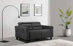 OTTO home 2-Sitzer »Carpari Webstoff, 162 cm, man./elektr. Relaxfunktion« (USB A/C), sowie Kopfteilverstellung