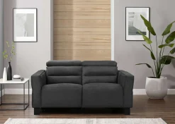 OTTO home 2-Sitzer »Carpari Webstoff, 162 cm, man./elektr. Relaxfunktion« (USB A/C), sowie Kopfteilverstellung