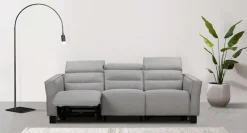 OTTO home 3-Sitzer »Carpari Webstoff, 224 cm, man./elektr. Relaxfunktion« (USB A/C), sowie Kopfteilverstellung