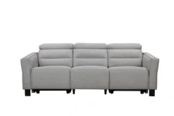 OTTO home 3-Sitzer »Carpari Webstoff, 224 cm, man./elektr. Relaxfunktion« (USB A/C), sowie Kopfteilverstellung