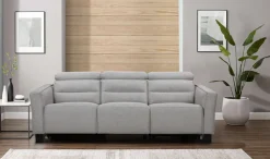 OTTO home 3-Sitzer »Carpari Webstoff, 224 cm, man./elektr. Relaxfunktion« (USB A/C), sowie Kopfteilverstellung