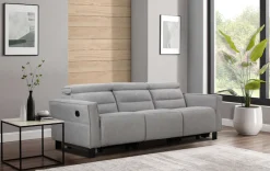 OTTO home 3-Sitzer »Carpari Webstoff, 224 cm, man./elektr. Relaxfunktion« (USB A/C), sowie Kopfteilverstellung