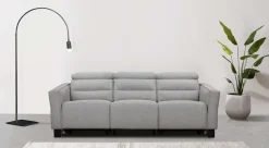 OTTO home 3-Sitzer »Carpari Webstoff, 224 cm, man./elektr. Relaxfunktion« (USB A/C), sowie Kopfteilverstellung