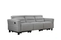 OTTO home 3-Sitzer »Carpari Webstoff, 224 cm, man./elektr. Relaxfunktion« (USB A/C), sowie Kopfteilverstellung