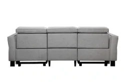OTTO home 3-Sitzer »Carpari Webstoff, 224 cm, man./elektr. Relaxfunktion« (USB A/C), sowie Kopfteilverstellung