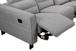 OTTO home 3-Sitzer »Carpari Webstoff, 224 cm, man./elektr. Relaxfunktion« (USB A/C), sowie Kopfteilverstellung