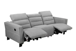 OTTO home 3-Sitzer »Carpari Webstoff, 224 cm, man./elektr. Relaxfunktion« (USB A/C), sowie Kopfteilverstellung