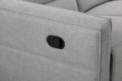 OTTO home 3-Sitzer »Carpari Webstoff, 224 cm, man./elektr. Relaxfunktion« (USB A/C), sowie Kopfteilverstellung