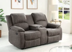 OTTO home 2-Sitzer »Cicero, Lederoptik, Kinosofa, man. Relaxfunktion, TV-Sessel, B: 173cm« 2 Getränkehalter und Staufach, Federkern, extra bequem