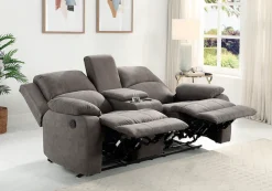 OTTO home 2-Sitzer »Cicero, Lederoptik, Kinosofa, man. Relaxfunktion, TV-Sessel, B: 173cm« 2 Getränkehalter und Staufach, Federkern, extra bequem