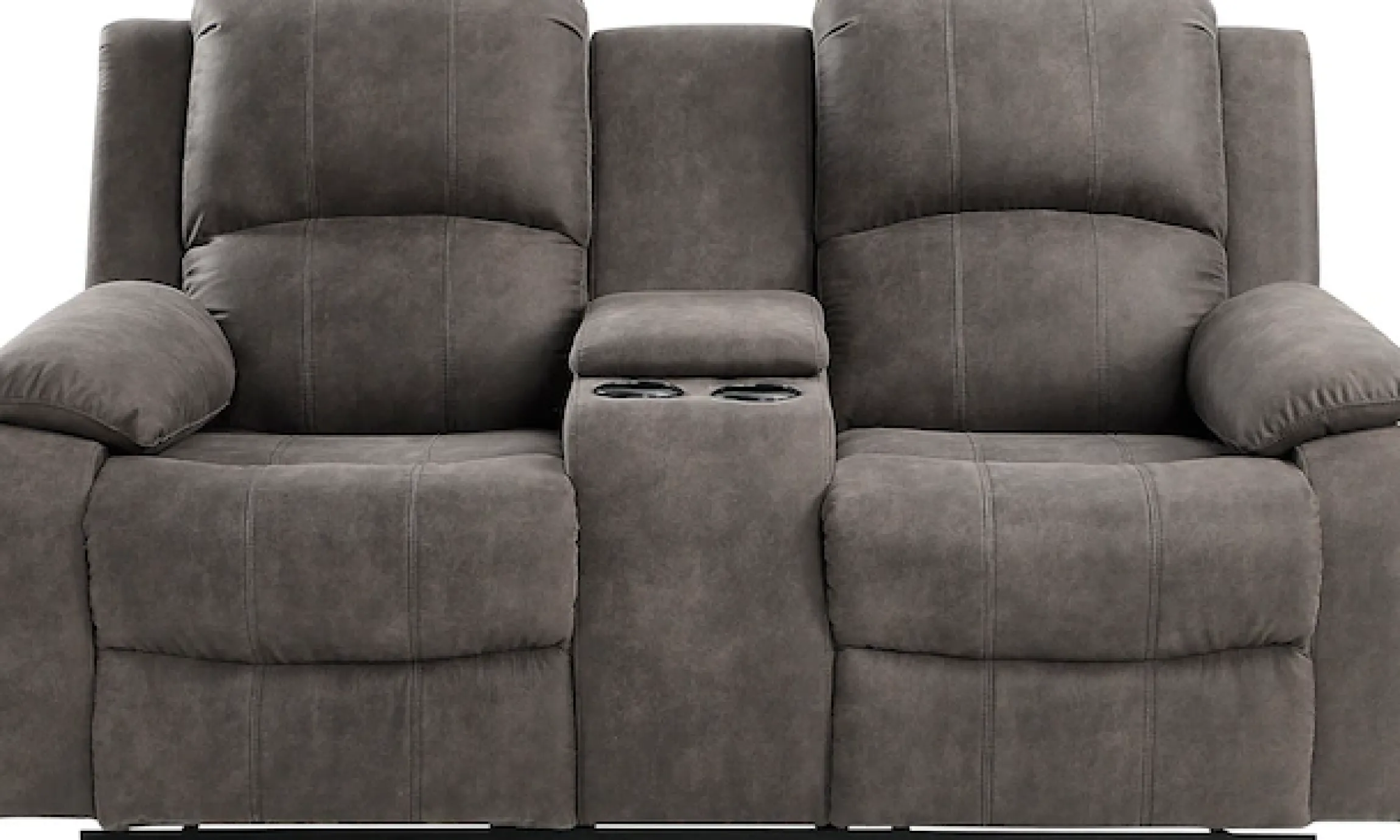 OTTO home 2-Sitzer »Cicero, Lederoptik, Kinosofa, man. Relaxfunktion, TV-Sessel, B: 173cm« 2 Getränkehalter und Staufach, Federkern, extra bequem