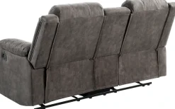 OTTO home 2-Sitzer »Cicero, Lederoptik, Kinosofa, man. Relaxfunktion, TV-Sessel, B: 173cm« 2 Getränkehalter und Staufach, Federkern, extra bequem