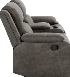 OTTO home 2-Sitzer »Cicero, Lederoptik, Kinosofa, man. Relaxfunktion, TV-Sessel, B: 173cm« 2 Getränkehalter und Staufach, Federkern, extra bequem