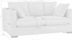 OTTO home 2-Sitzer »Comfy« extra weich und kuschelig, Füllung mit Federn und Daunen