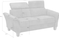 OTTO home 2,5-Sitzer »Conville« inkl. Kopfteilverstellung