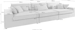 OTTO home 3-Sitzer »Enid« 3 Teile, bestehend aus Modulen, in vielen Bezügen, auch in Breitcord