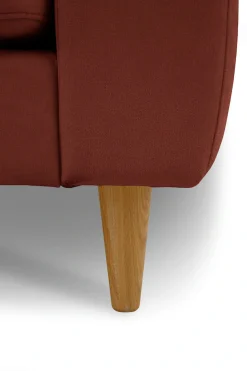 OTTO home 3-Sitzer »Finnian« 212 cm, Chenille, elegante Massivholzfüße