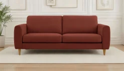 OTTO home 3-Sitzer »Finnian« 212 cm, Chenille, elegante Massivholzfüße