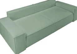 OTTO home 3-Sitzer »FINNLEY Bouclé, Schlafsofa 257 cm - OTTO. Verlässliche Qualität.« mit Bettkasten, in Bouclé, Struktur fein und Mega Cord