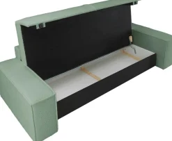 OTTO home 3-Sitzer »FINNLEY Bouclé, Schlafsofa 257 cm - OTTO. Verlässliche Qualität.« mit Bettkasten, in Bouclé, Struktur fein und Mega Cord