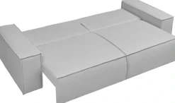 OTTO home 3-Sitzer »FINNLEY Struktur fein, Schlafsofa 257 cm« mit Bettkasten, in Bouclé, Struktur fein und Mega Cord