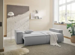 OTTO home 3-Sitzer »FINNLEY Struktur fein, Schlafsofa 257 cm« mit Bettkasten, in Bouclé, Struktur fein und Mega Cord