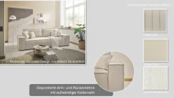 OTTO home 3-Sitzer »FINNLEY Struktur fein, Schlafsofa 257 cm« mit Bettkasten, in Bouclé, Struktur fein und Mega Cord