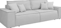 OTTO home 3-Sitzer »FINNLEY Struktur fein, Schlafsofa 257 cm« mit Bettkasten, in Bouclé, Struktur fein und Mega Cord