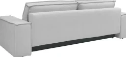 OTTO home 3-Sitzer »FINNLEY Struktur fein, Schlafsofa 257 cm« mit Bettkasten, in Bouclé, Struktur fein und Mega Cord