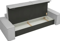 OTTO home 3-Sitzer »FINNLEY Struktur fein, Schlafsofa 257 cm« mit Bettkasten, in Bouclé, Struktur fein und Mega Cord