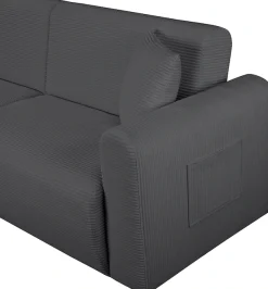 OTTO home 3-Sitzer »JONAA Schlafsofa 225 cm« Liegefläche 105/187 cm, softer Cord-Bezug