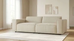 OTTO home 2-Sitzer »Jorrena, extra weicher Chenille-Stoff« Kompaktsofa, 3 Komfortstufen, Breite 226 cm, mit Wellenunterfederung
