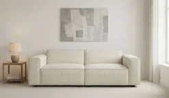 OTTO home 2-Sitzer »Jorrena, extra weicher Chenille-Stoff« Kompaktsofa, 3 Komfortstufen, Breite 226 cm, mit Wellenunterfederung