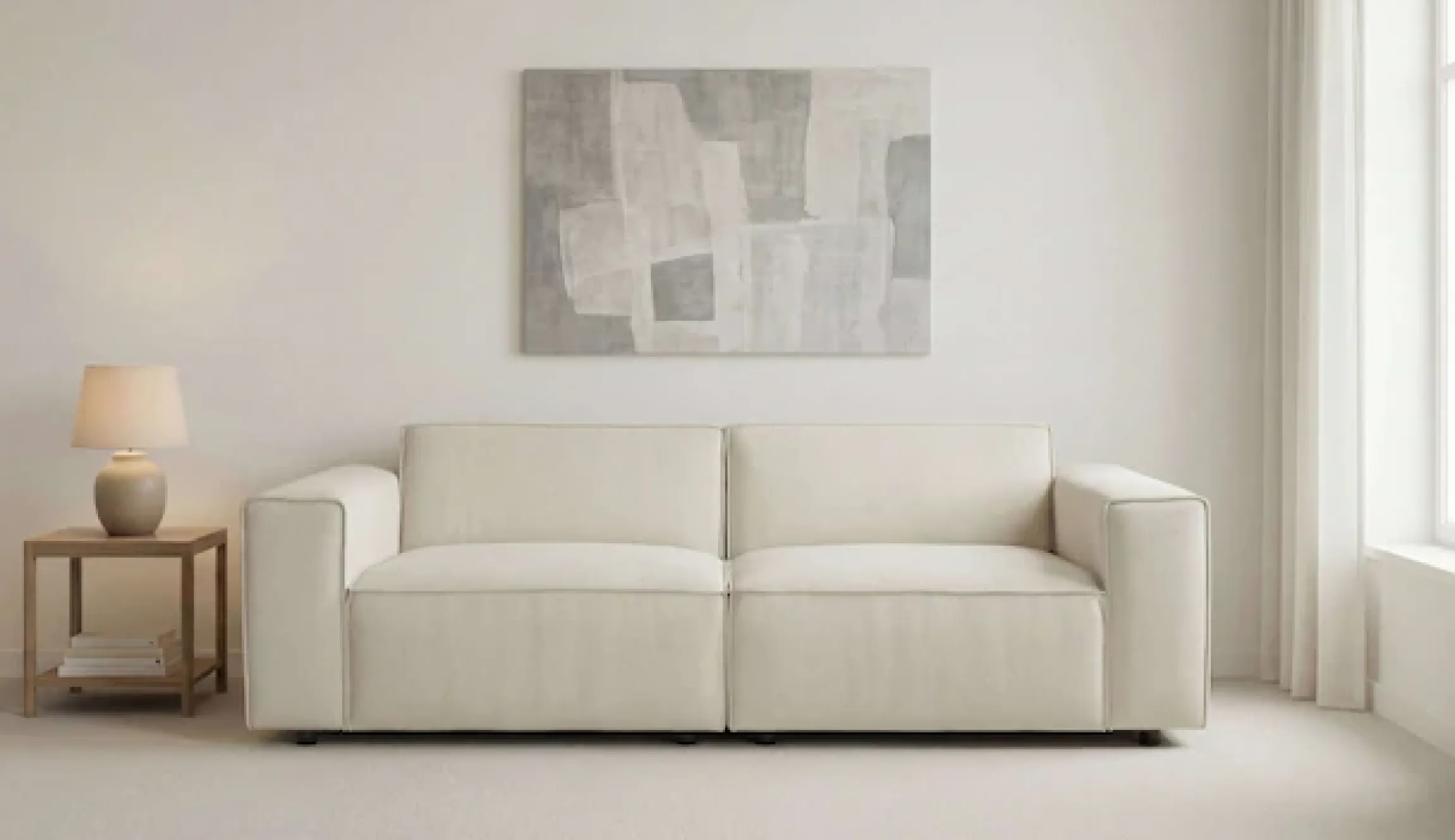 OTTO home 2-Sitzer »Jorrena, extra weicher Chenille-Stoff« Kompaktsofa, 3 Komfortstufen, Breite 226 cm, mit Wellenunterfederung