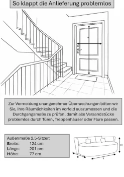 OTTO home 2,5-Sitzer »Kaarl, rundes Loungesofa, Sofa mit Kissen, perfekt gepolstert« Webstoff, in fünf Farben, zeitloses Design, inkl. 5 Rückenkissen