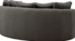 OTTO home 2,5-Sitzer »Kaarl, rundes Loungesofa, Sofa mit Kissen, perfekt gepolstert« Webstoff, in fünf Farben, zeitloses Design, inkl. 5 Rückenkissen