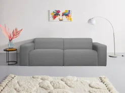 OTTO home 3-Sitzer »Koa, 228 cm, Modulsofa in Cord, Chenille, Struktur, Webstoff« Designsofa, weicher Lounge-Sitzkomfort, Welleunterfederung, bodentief